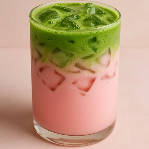 آیس پینک ماچا لته