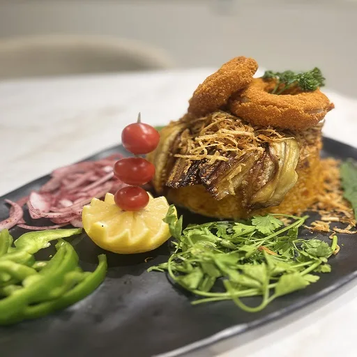 چلو مقلوب گوشت