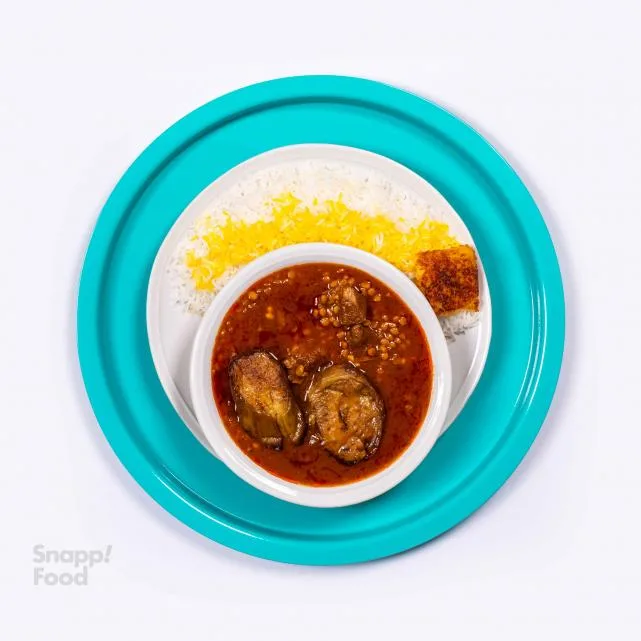 چلو خورشت قیمه بادمجان