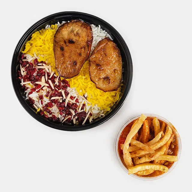 چلو خورشت قیمه نذری ( جمع و جور )