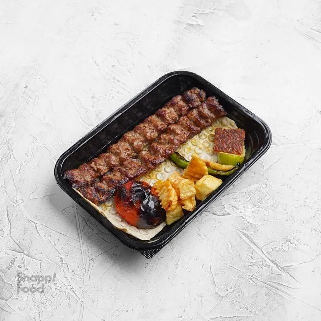 خوراک کباب کوبیده دو سیخ