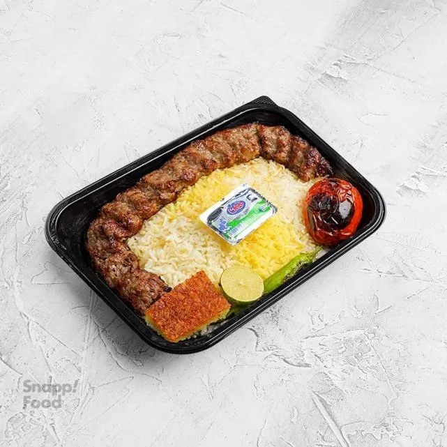 چلو کباب لقمه
