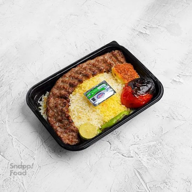چلو کباب لقمه گوسفندی