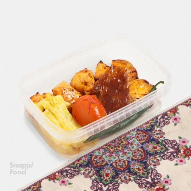 خوراک جوجه کباب یک سیخ