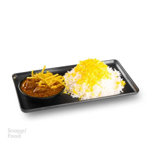 چلو خورشت قیمه اکو چلو خورشت قیمه اکو