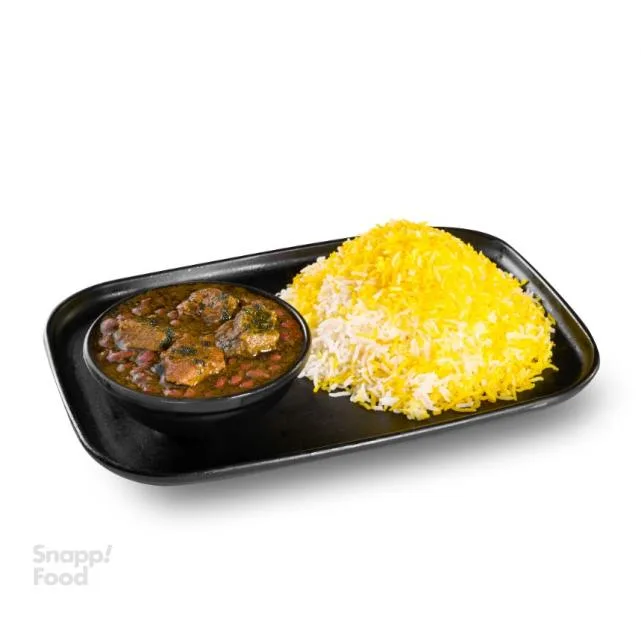 چلو خورشت قورمه سبزی چلو خورشت قورمه سبزی
