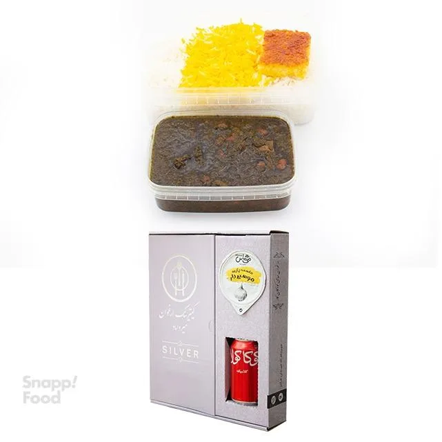 پک سیلور چلو خورشت قورمه سبزی
