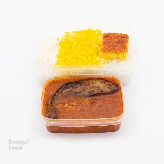 چلو خورشت قیمه بادمجان