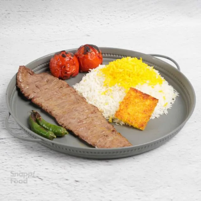 چلو کباب برگ ممتاز(بدون دورچین)