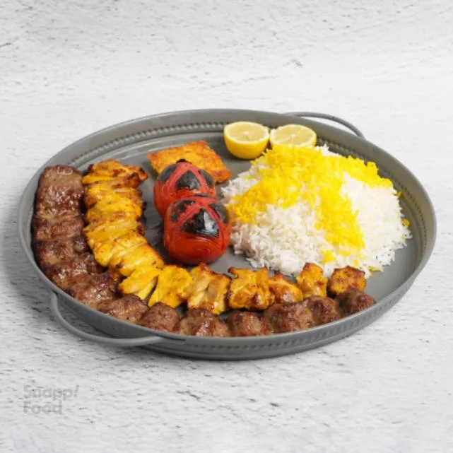 چلوکباب وزیری ران ویژه(بدون دورچین)