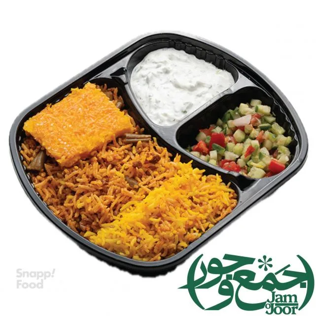 لوبیا پلو جمع وجور
