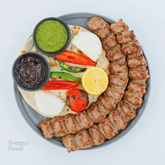 خوراک کباب کوبیده گراند دبل