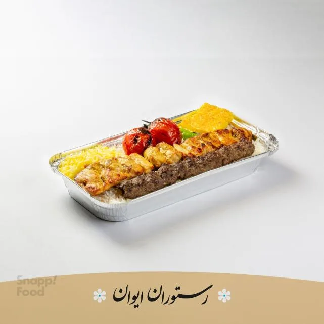 چلو کباب وزیری برنج ایرانی
