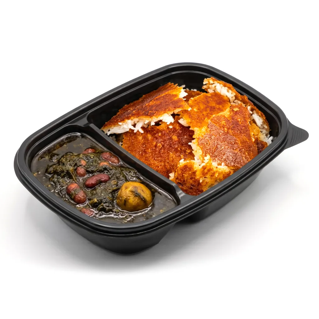 ته دیگ خورشت قورمه سبزی