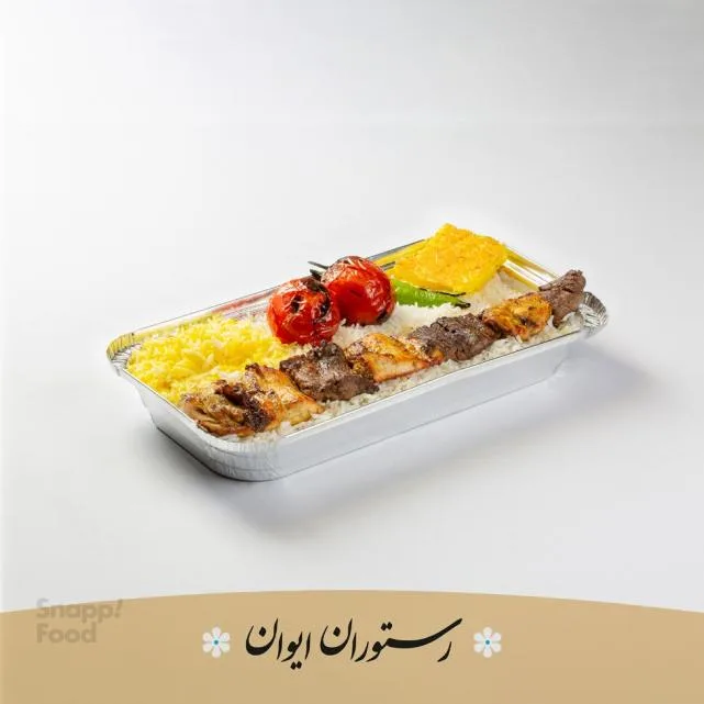 چلو کباب بختیاری برنج ایرانی