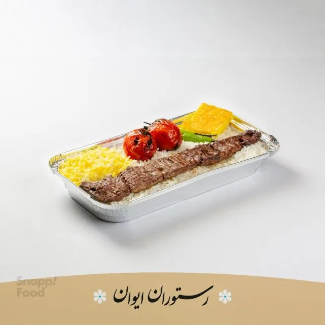 چلو کباب برگ برنج ایرانی