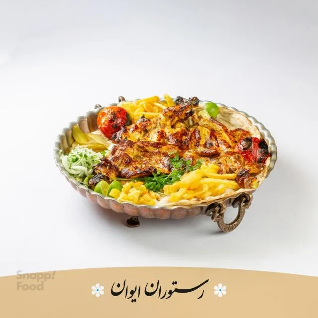 خوراک جوجه کباب کامل