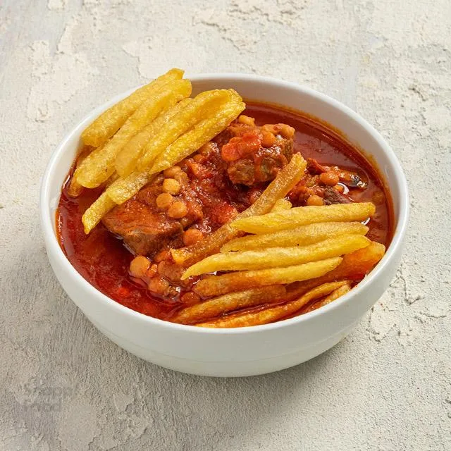 خورشت قیمه سیب زمینی (اضافه)