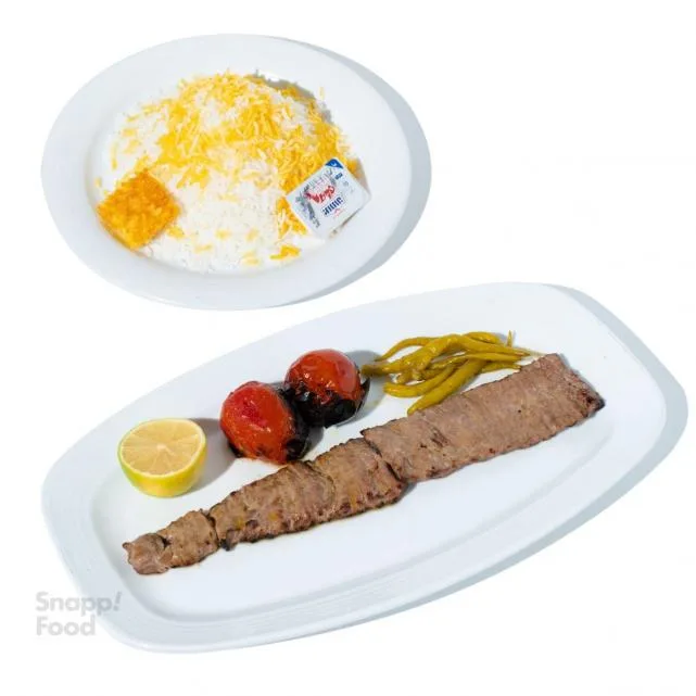 چلو کباب برگ مخصوص راسته گوسفندی