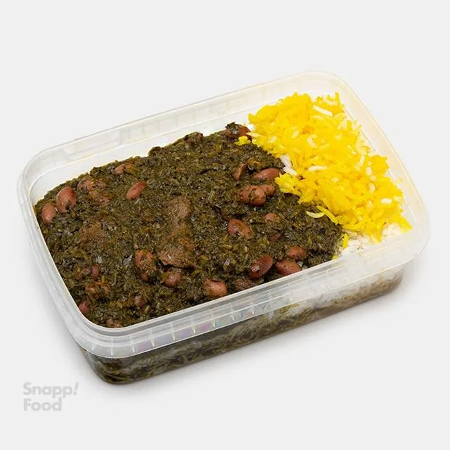 مینی چلو خورشت قورمه سبزی
