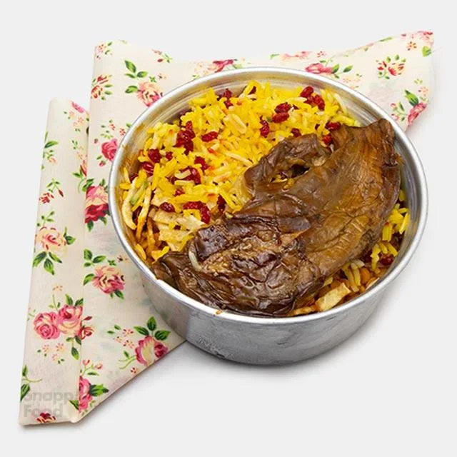 چلو خورشت قیمه بادمجان قابلمه