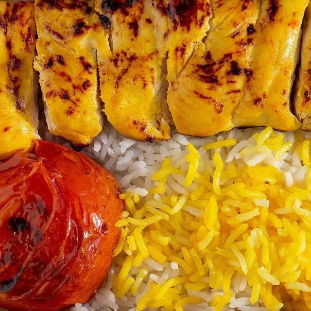 چلو جوجه کباب (سینه) از چلوپز