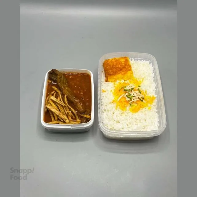 چلو خورشت قیمه سیب زمینی بادمجان چلو خورشت قیمه سیب زمینی بادمجان