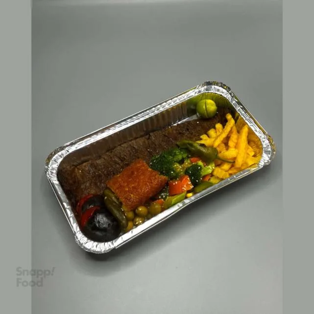 خوراک کباب برگ خوراک کباب برگ
