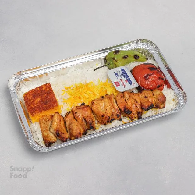 چلو جوجه کباب ران چلو جوجه کباب ران
