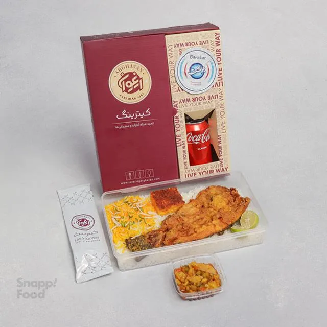 چلو ماهی سرخ شده ممتاز چلو ماهی سرخ شده ممتاز