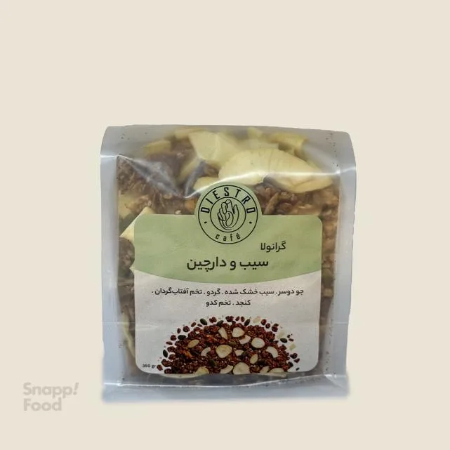گرانولا سیب و دارچین