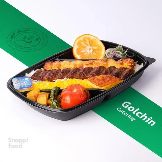 چلو کباب وزیری (میکس) برنج دانه بلند