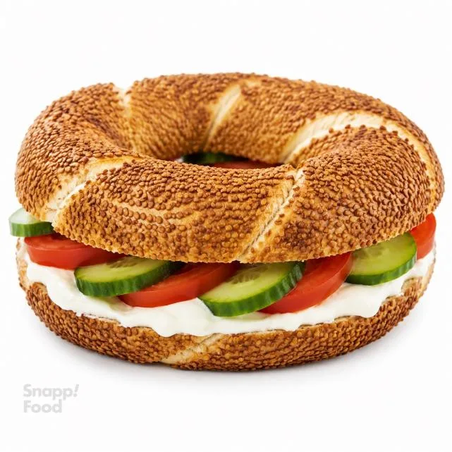 سیمیت پنیر و خیار و گوجه