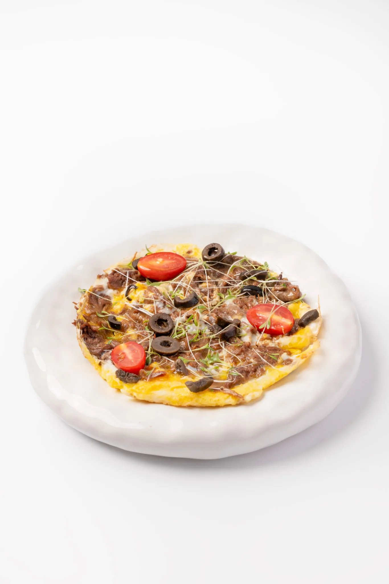 Roast beef omelette