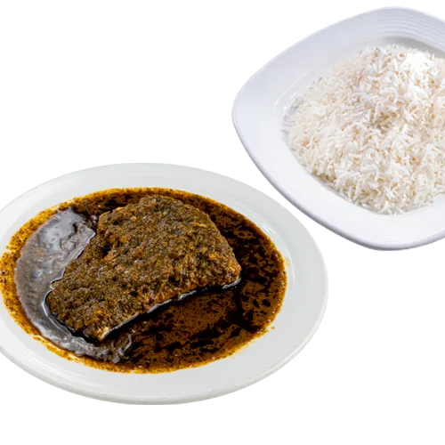 چلو خورشت قلیه ماهی