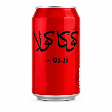 نوشابه قوطی زیرو کوکاکولا