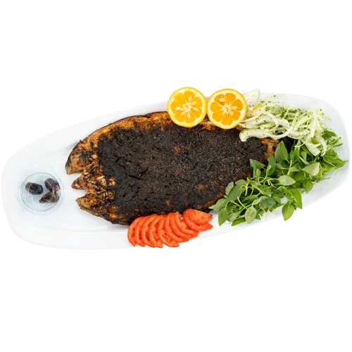 ماهی قزل آلا( کبابی ) با حشو