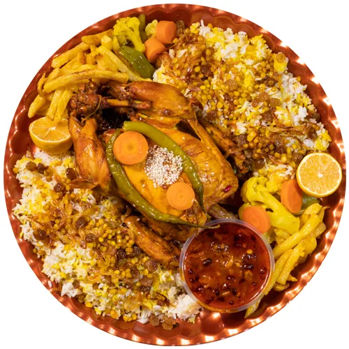 سینی مرغ شاه پسند