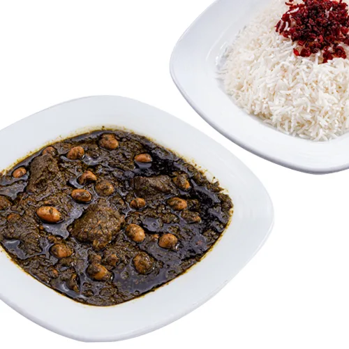 چلو خورشت سبزی
