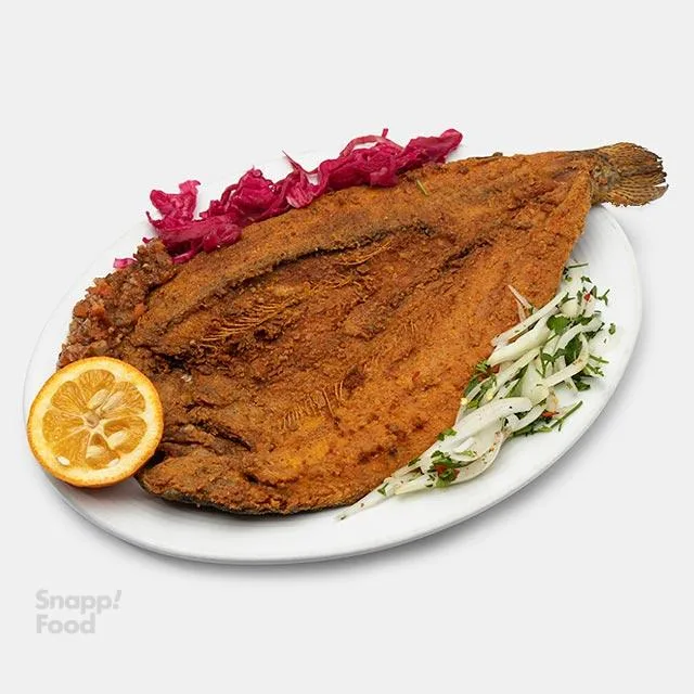 خوراک ماهی سرخ شده