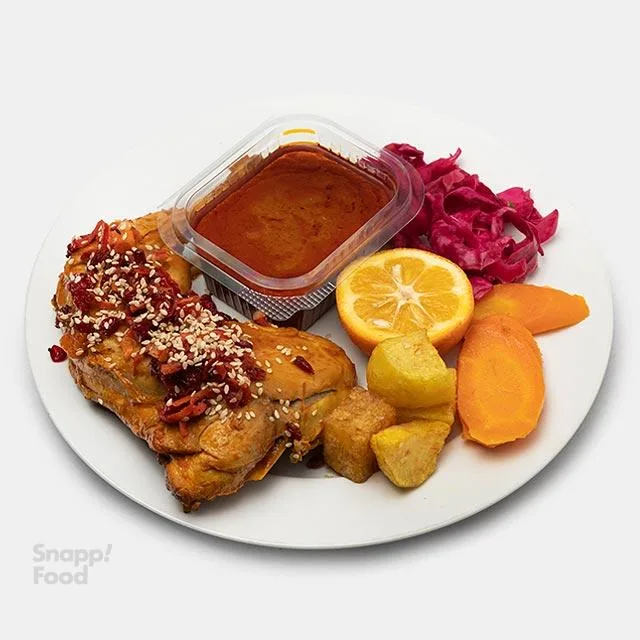 خوراک مرغ سس پز